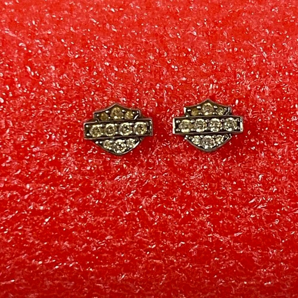 Harley Davidson Bling Necklace and Earring Set